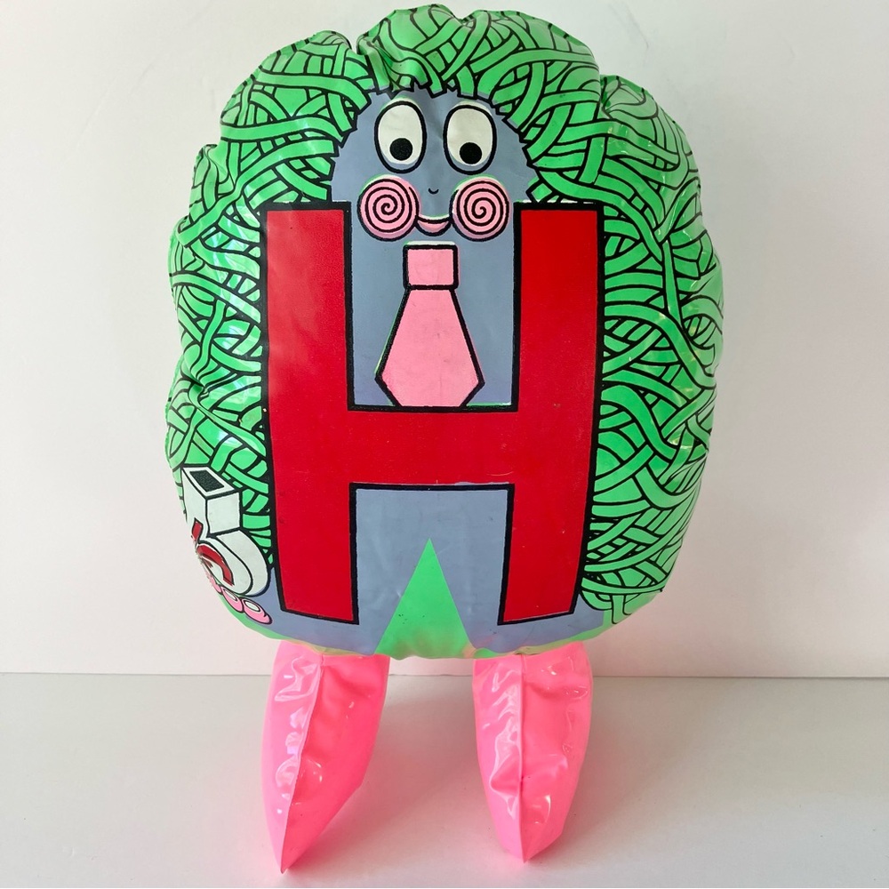 Vintage 1971 The Letter People Inflatable Alphabet 13” Mr H